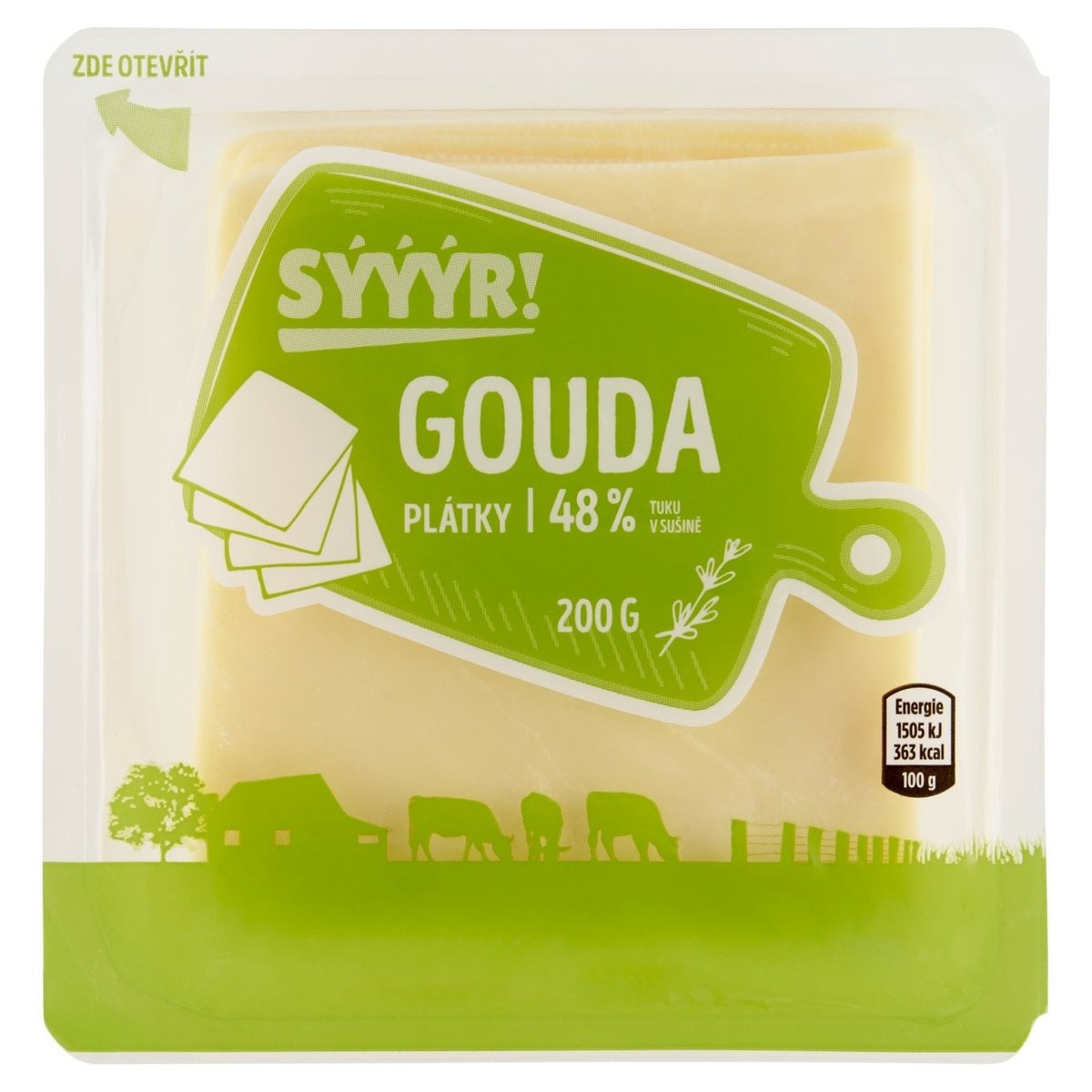 Gouda plátky 200g
