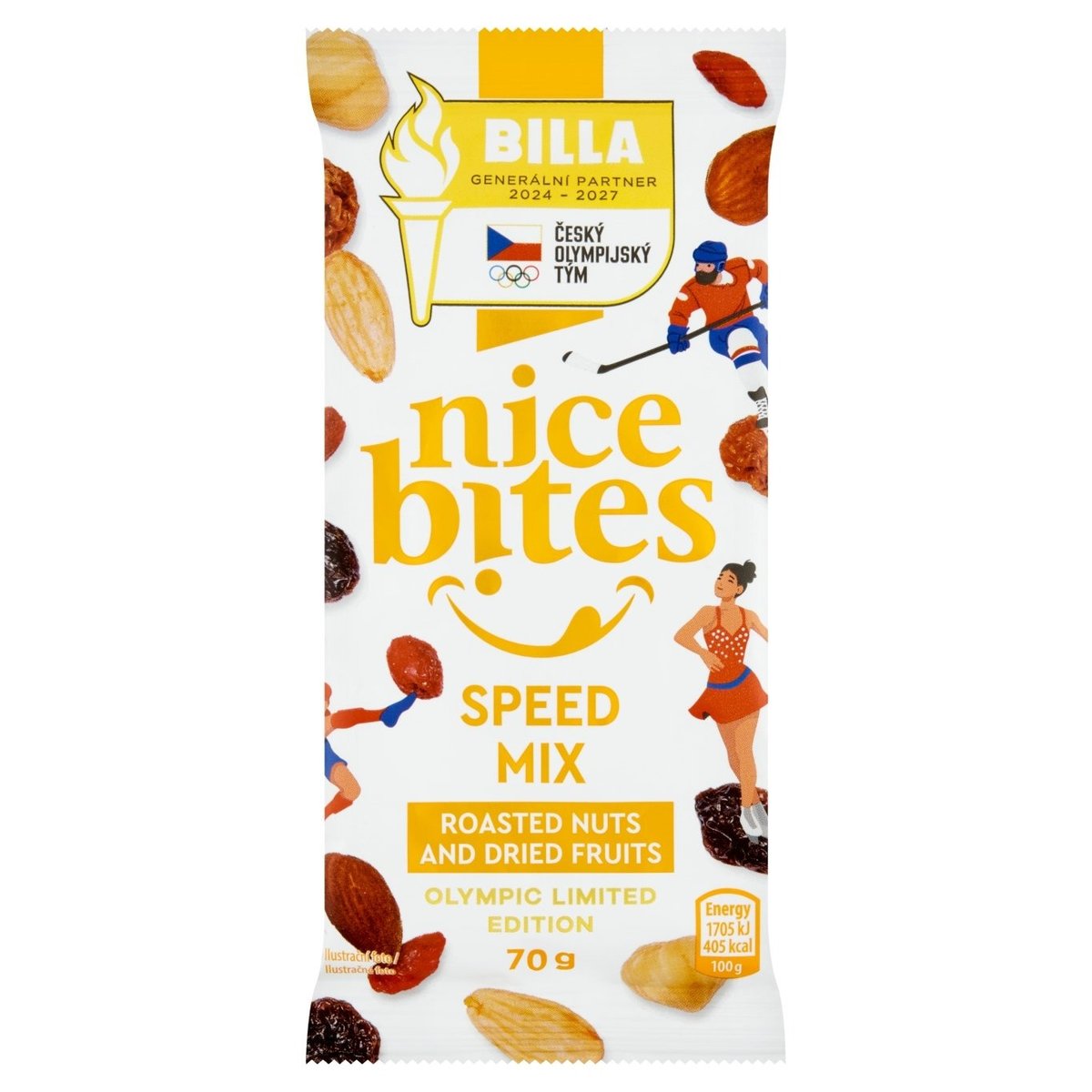 Nice Bites Směs sušeného ovoce s praženými jádry skořápkových plodů 70g