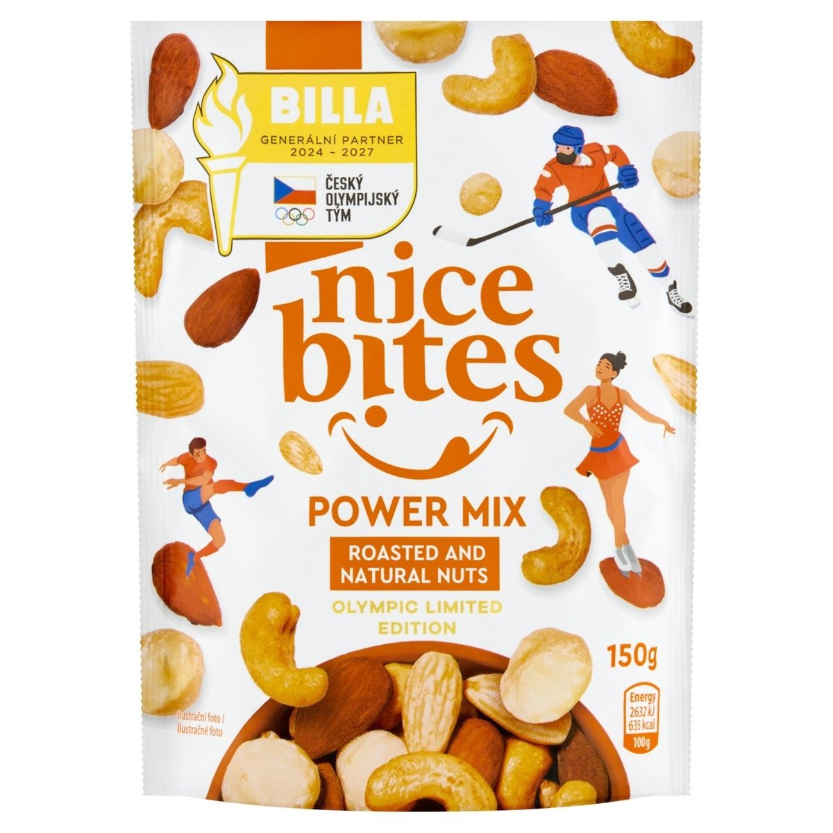 Nice Bites Směs pražených a nepražených jader skořápkových plodů 150g