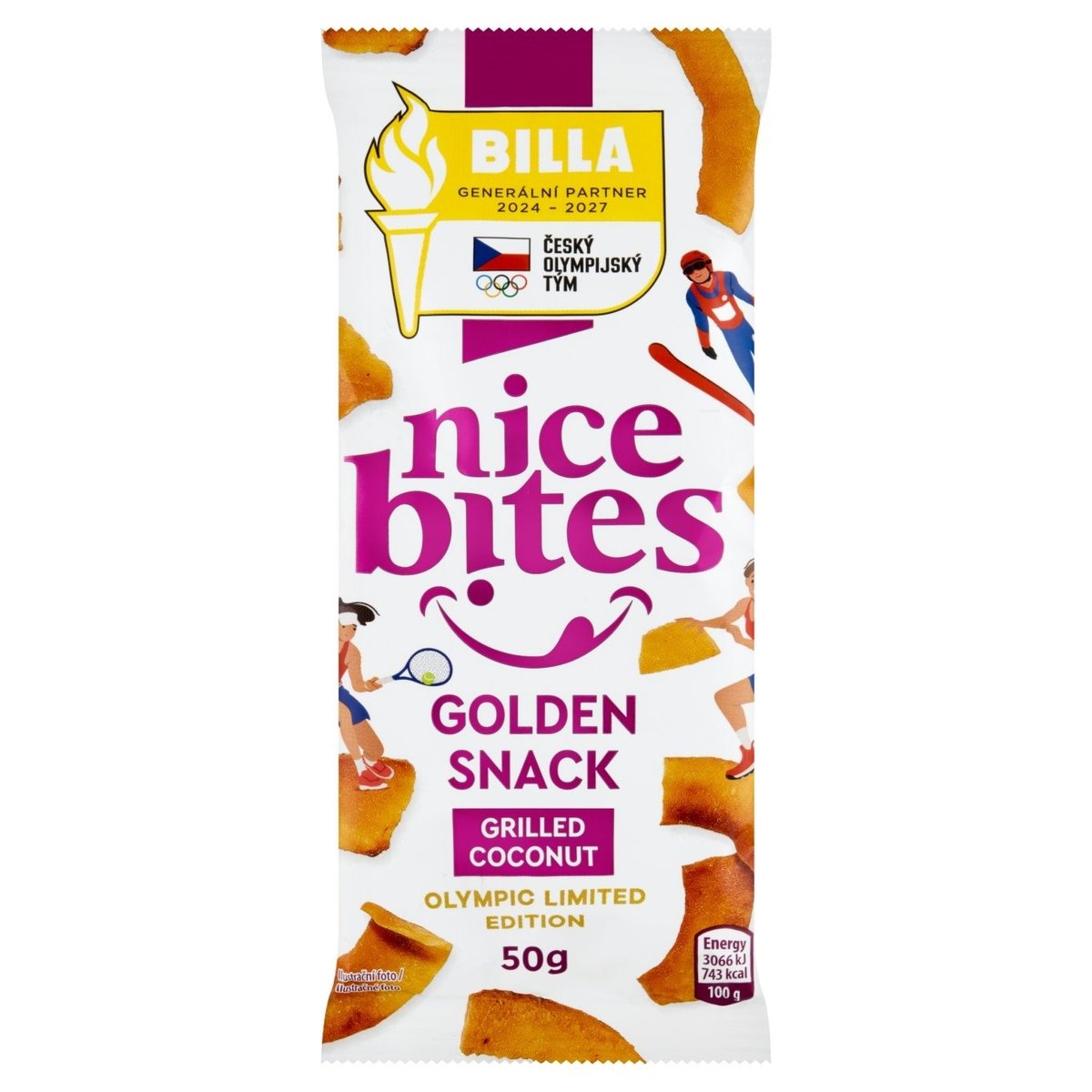 Nice Bites Kokos grilovaný plátky 50g
