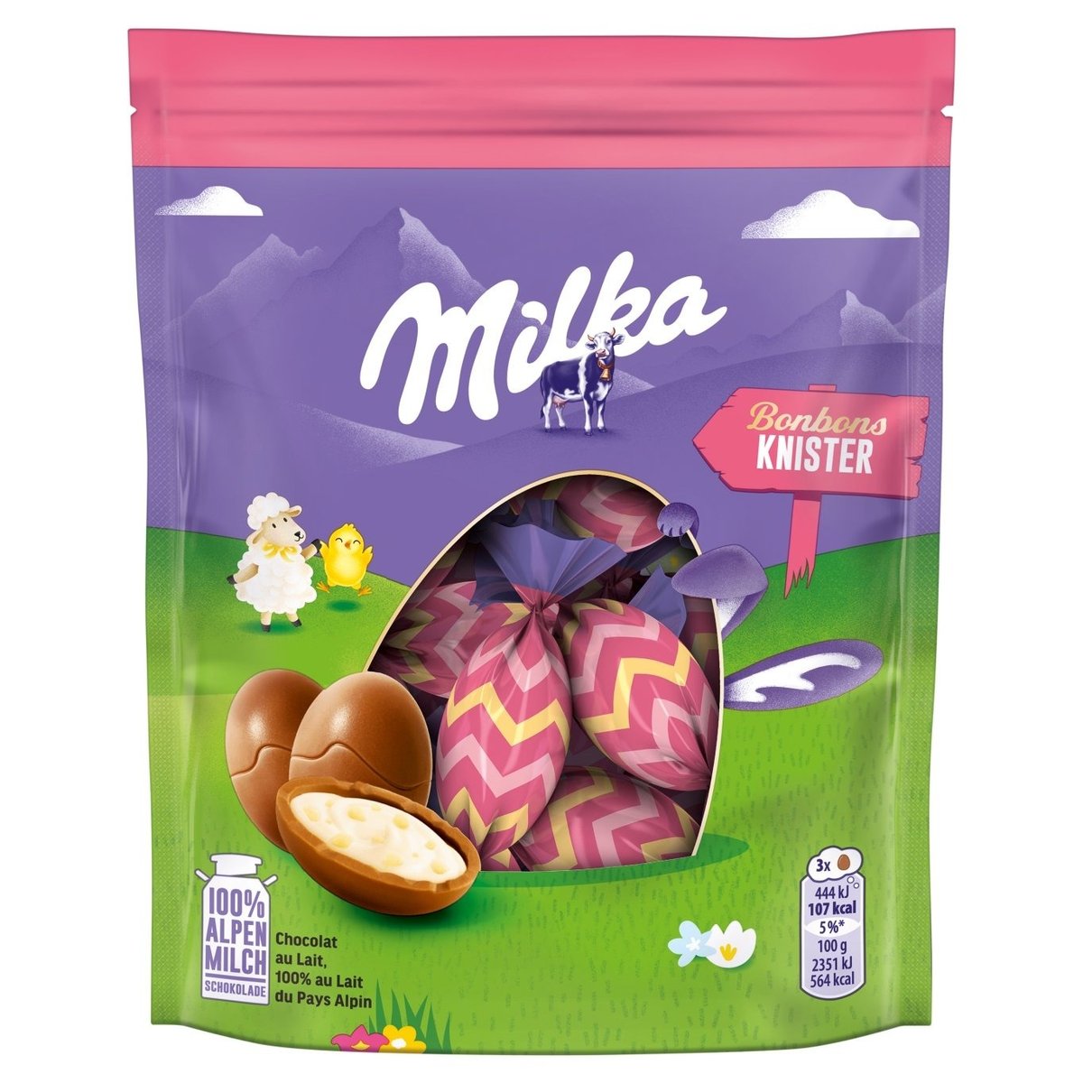 Milka Bonbons praskající 86g