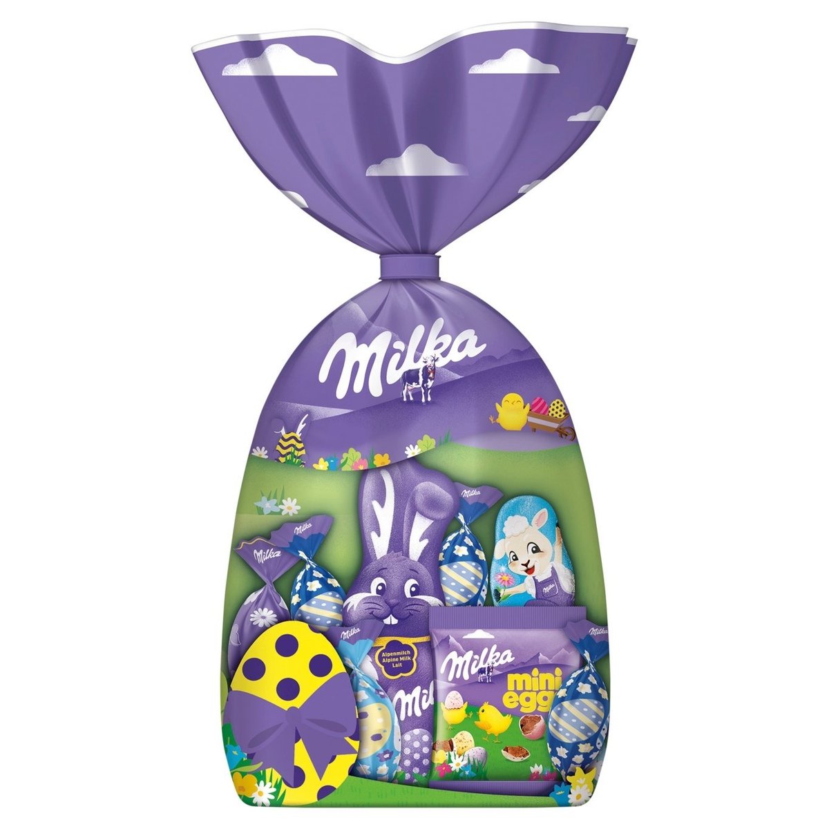 Milka balíček, vajíčka, zajíček, figurka 121g