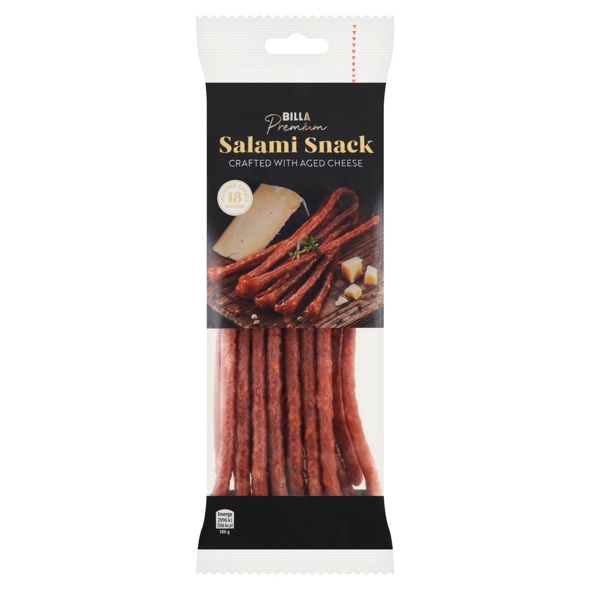 BILLA Premium Masný výrobek trvanlivý fermentovaný se sýrem 100g