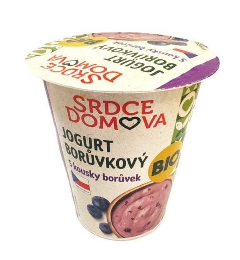 Srdce domova BIO Borůvkový jogurt