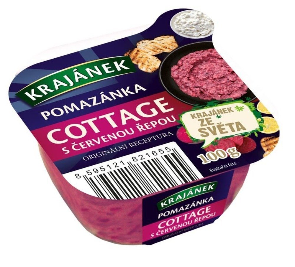 Krajánek Pomazánka cottage s červenou řepou 100g