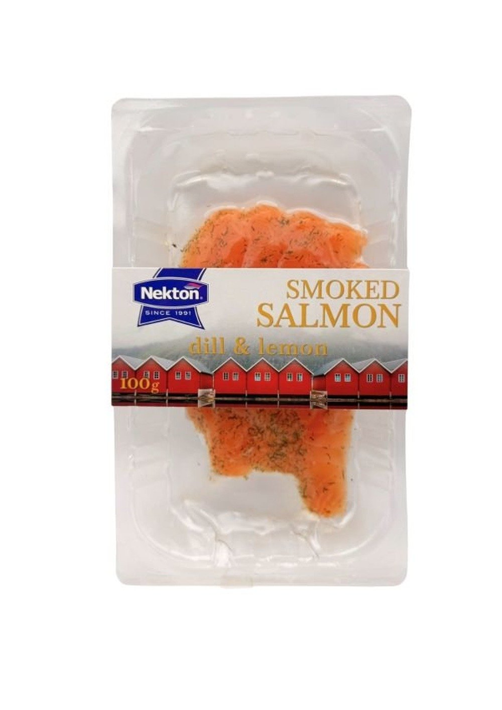 NEK Losos uzený s citrónem a koprem plátky gourmet NEKTON 100g
