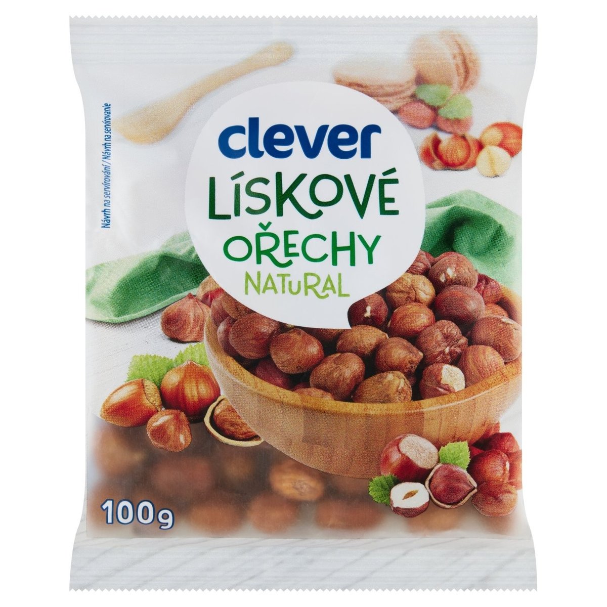 clever Lískové ořechy natural 100g