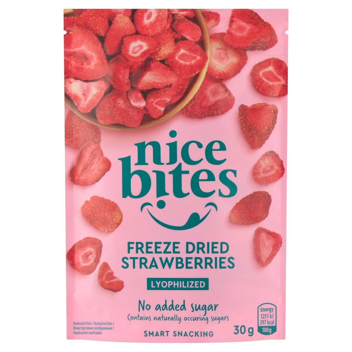 Nice Bites Jahody, mrazem sušené ovoce 30g