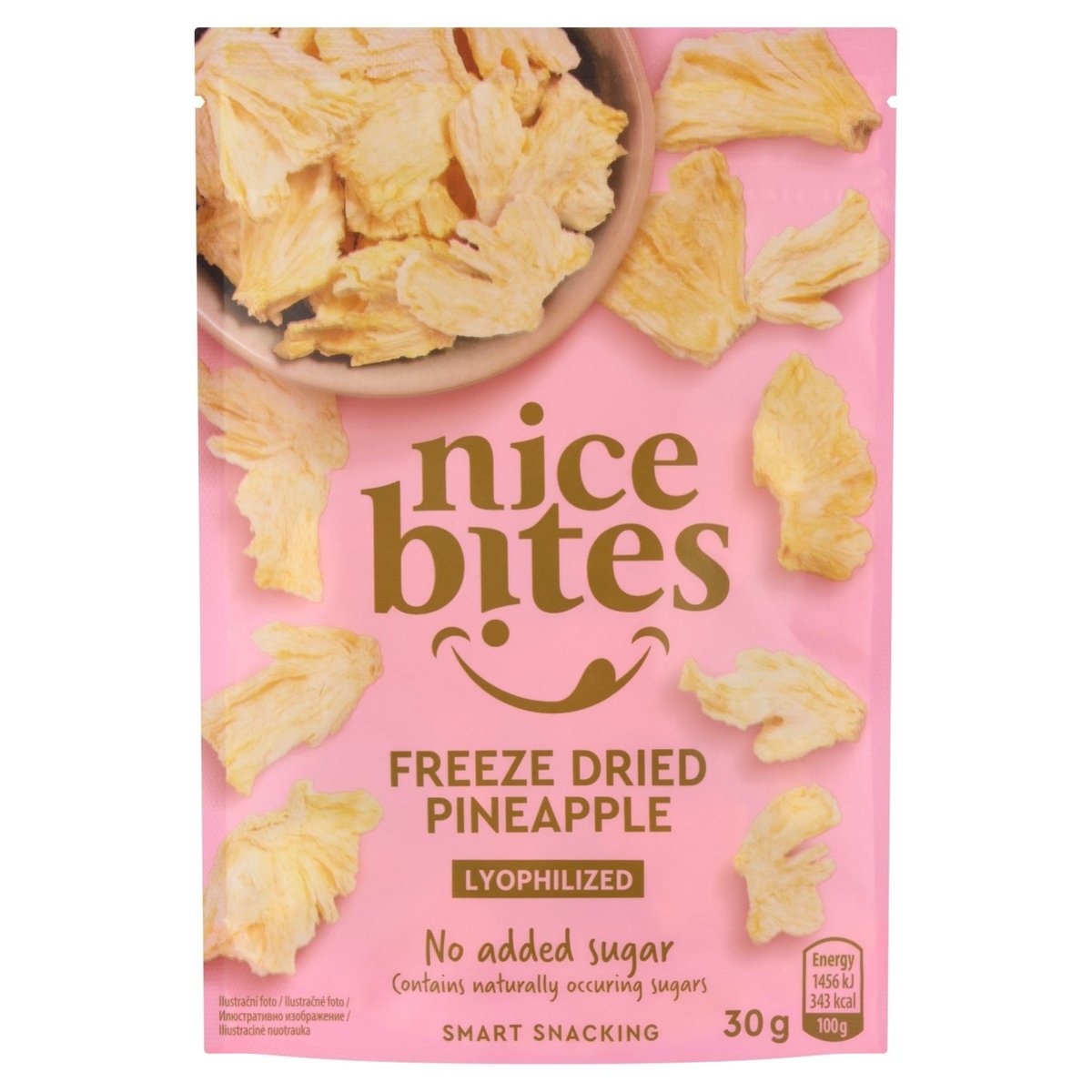 Nice Bites Ananas, mrazem sušené ovoce 30g