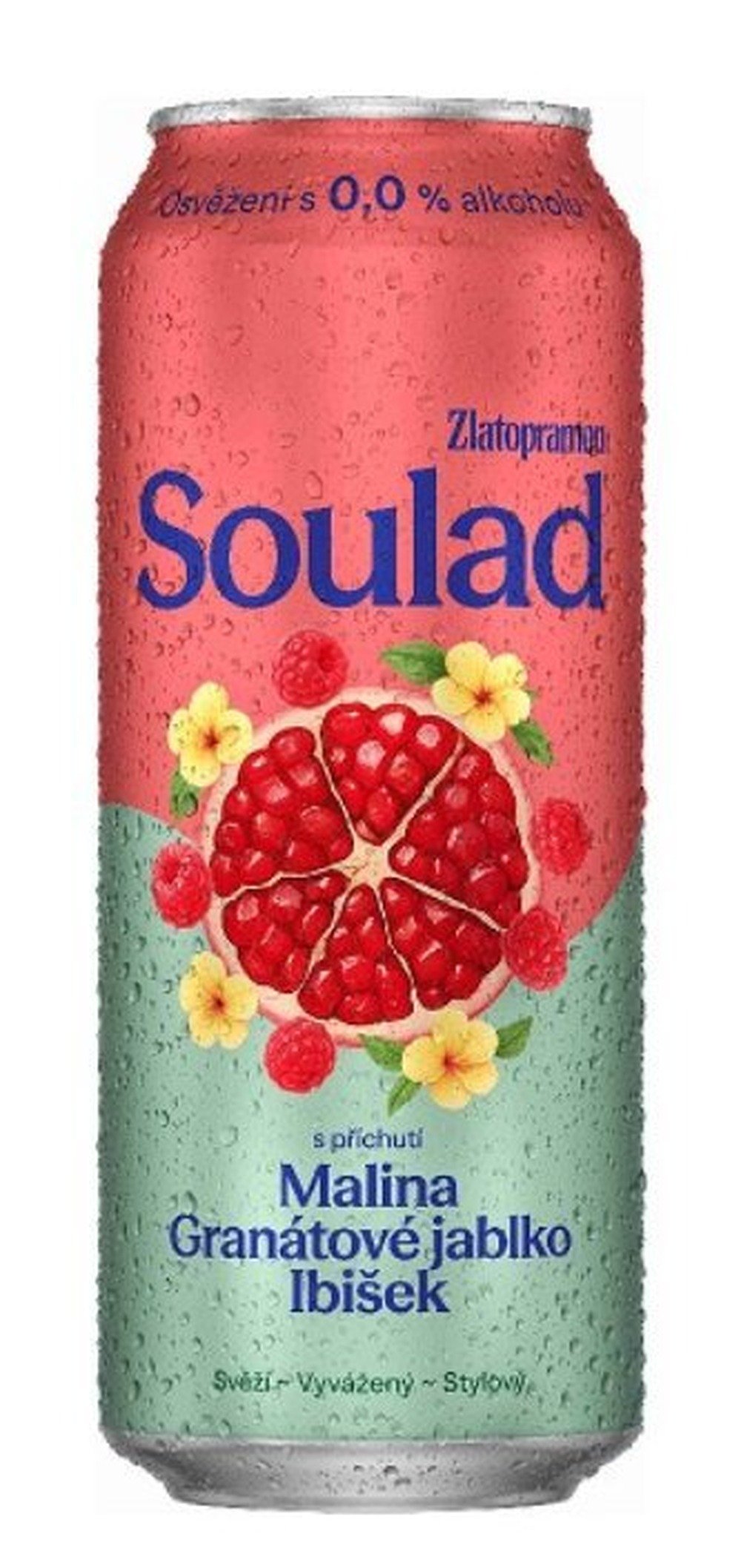 Zlatopramen Soulad 0,0 malina granátové jablko ibišek