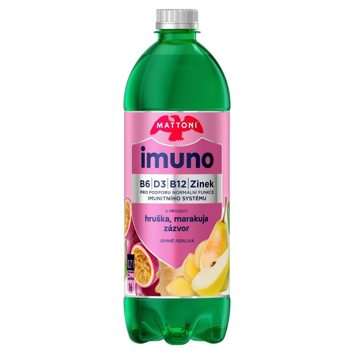 MATTONI IMUNO HRUŠKA&MARAKUJA&ZÁZVOR 0,7l PET