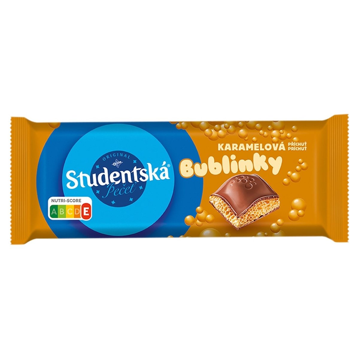 Studentská pečeť Bublinky mléčná a příchuť karamelu 36g