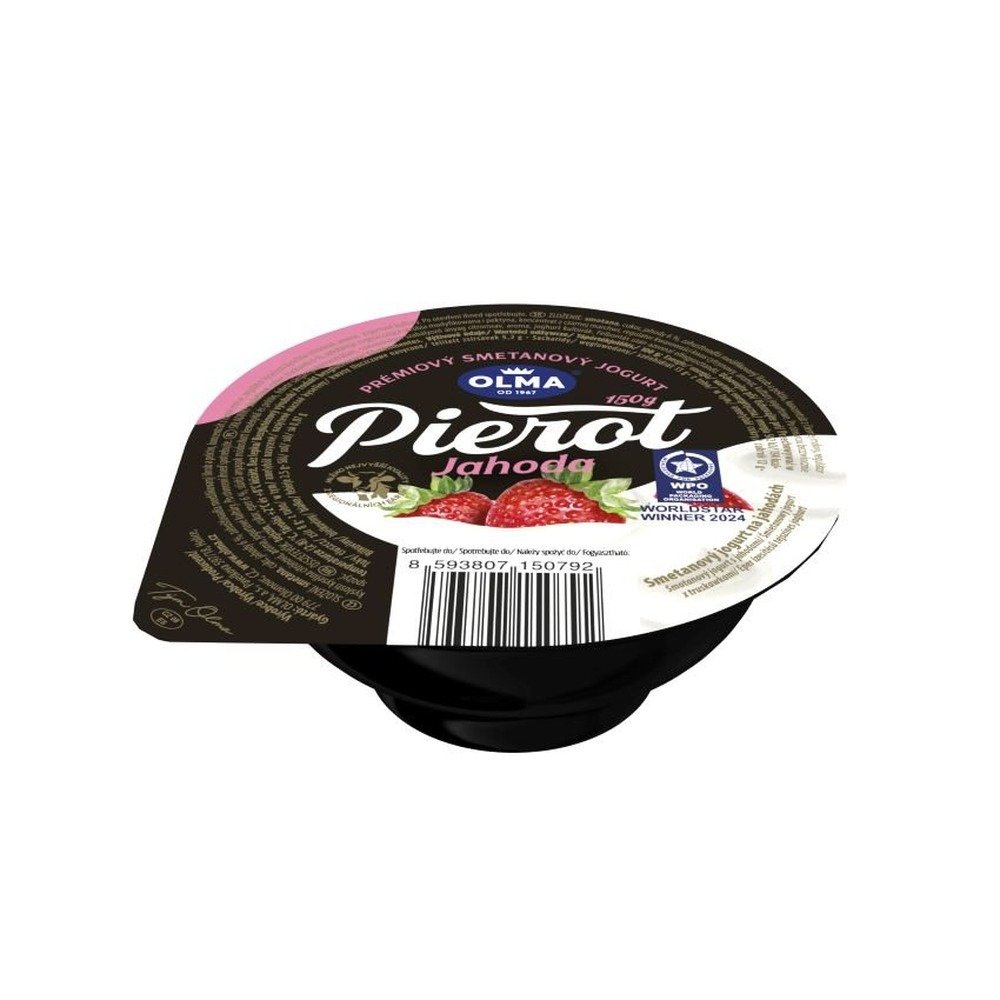 Olma Pierot Smetanový jogurt na jahodách 150g