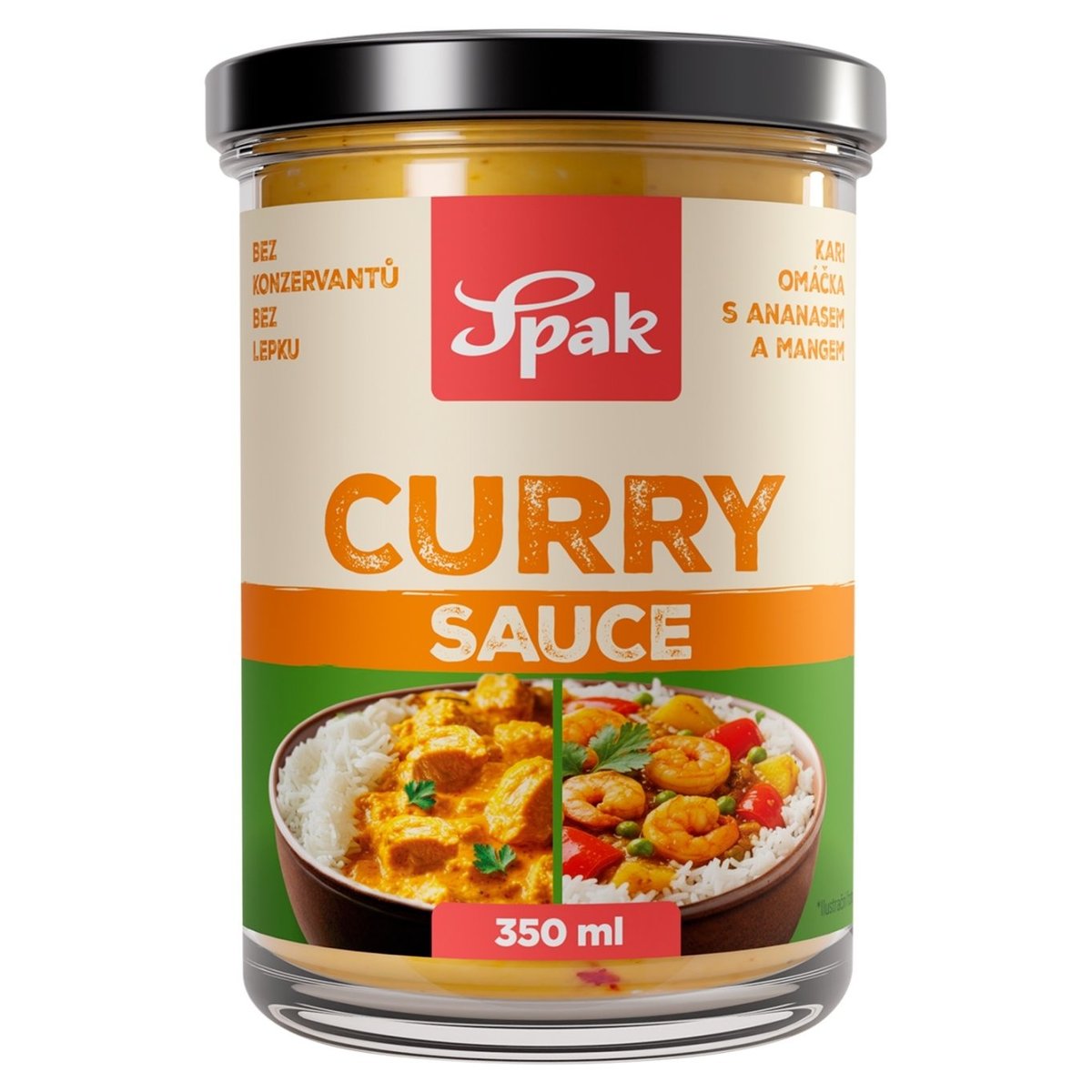 Spak Kari omáčka s ananasem a mangem 350ml