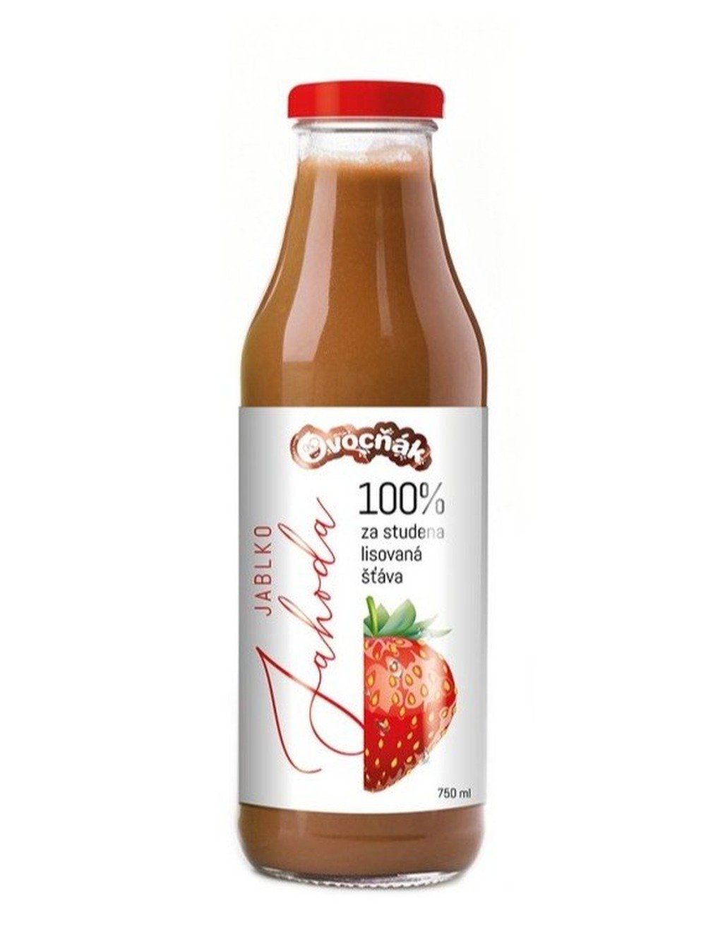 Ovocňák mošt ve skle jablko, jahoda 750ml