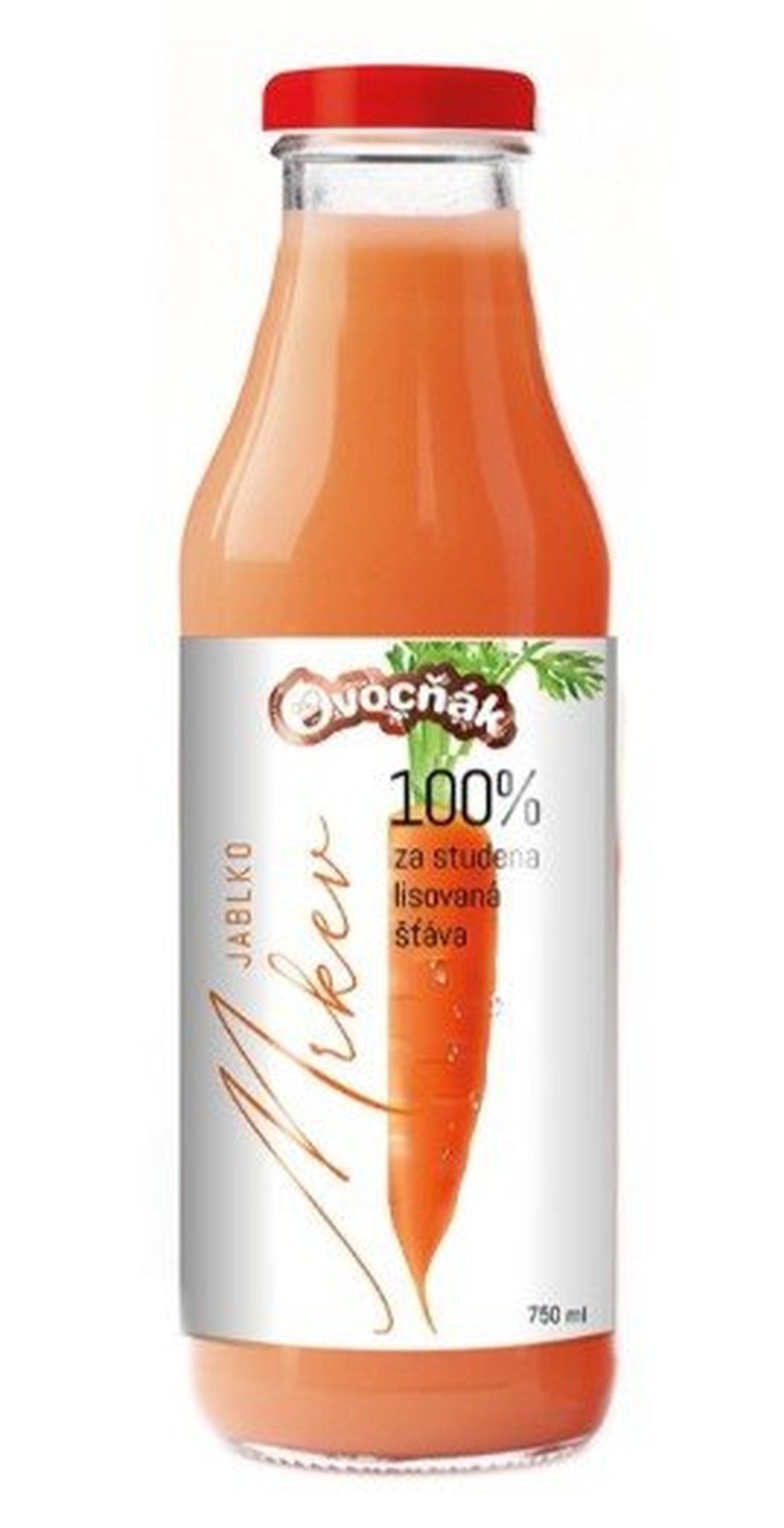 Ovocňák mošt ve skle jablko, mrkev 750ml