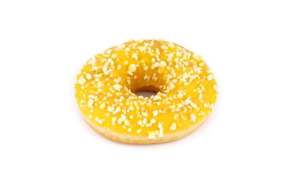 Donut s citronovou náplní a bílou čokoládou 71g