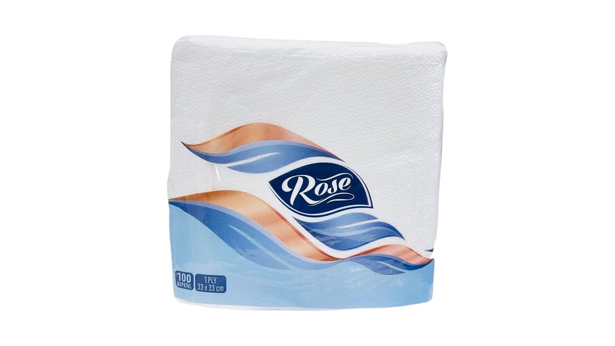 Rose Napkins 33x33 100pcs
