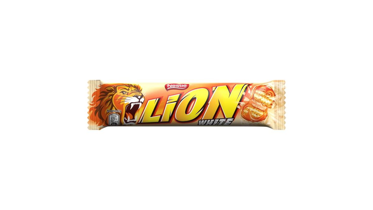 LION WHITE tyčinka s karamelovou náplní a křupinkami 42g