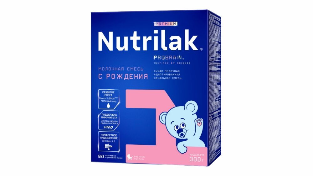 Смесь детская Nutrilak premium 1 мол адаптир начальная 300г карт/уп