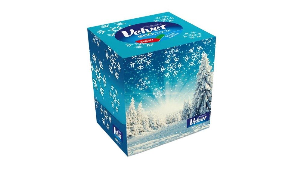 Papírové kapesníky Velvet Cube 3vr. 56ks