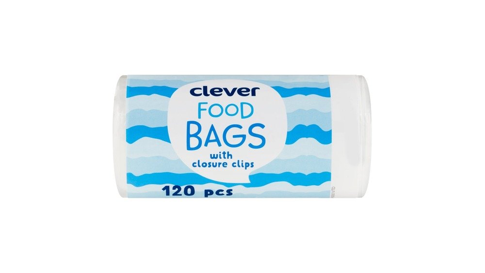 clever Svačinové sáčky s uzavíracími klipy 1,4 l 120 ks