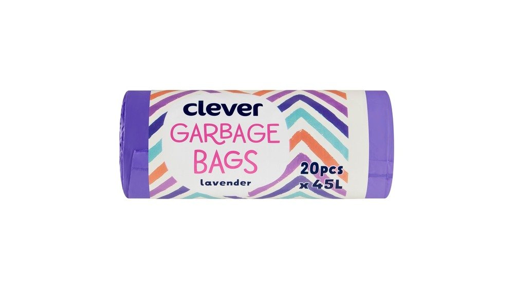 clever Pytle na odpad zatahovací s vůní levandule 45 l 20 ks