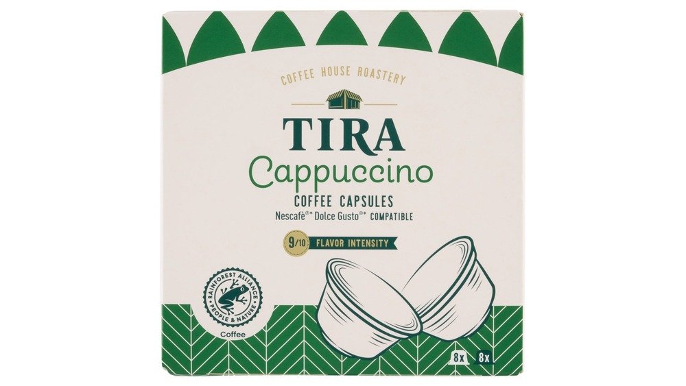 Tira Cappuccino pražená mletá káva v kapslích 164g