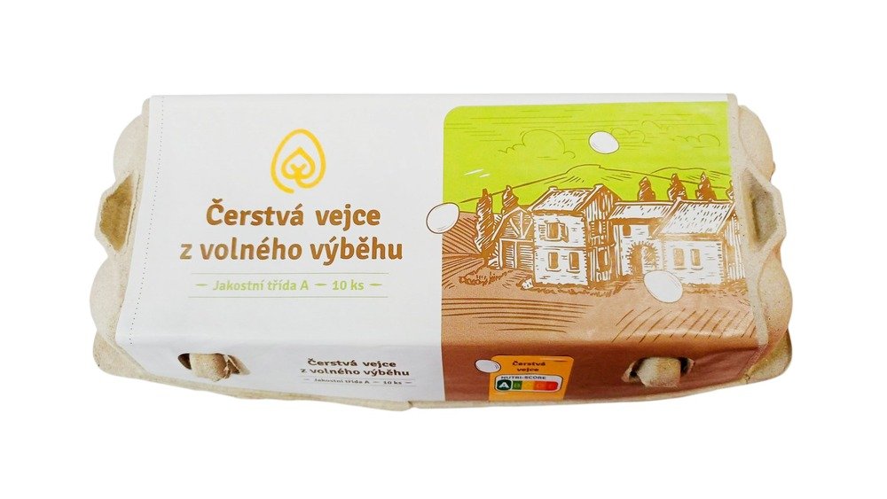 Vejce čerstvá 10ks volný výběh