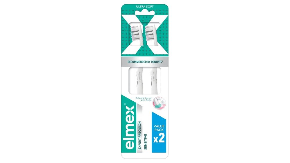 Ultra měkký manuální zubní kartáček elmex Sensitive Expert Precision 2pack