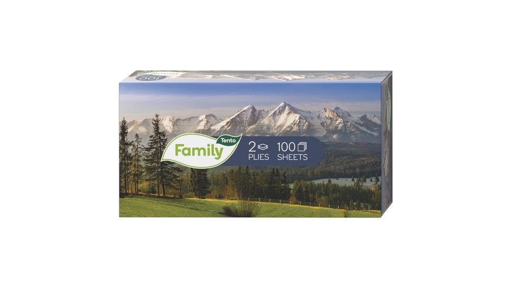 Tento Family Krabička s kapesníčky 2-vrstvé 100 ks