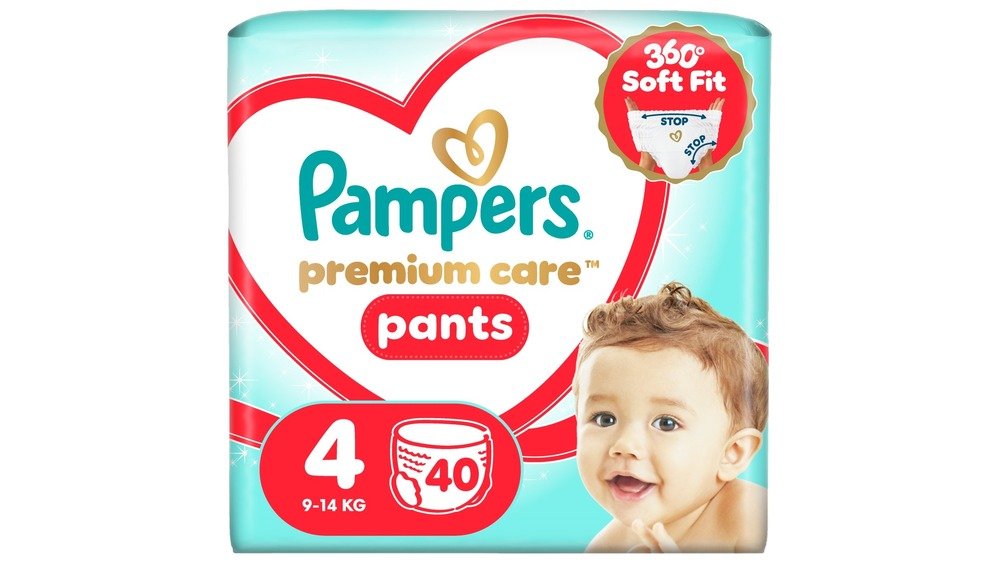 Plenkové Kalhotky Pampers Premium Care Pants Velikost 4, 40 ks, 9kg-15kg