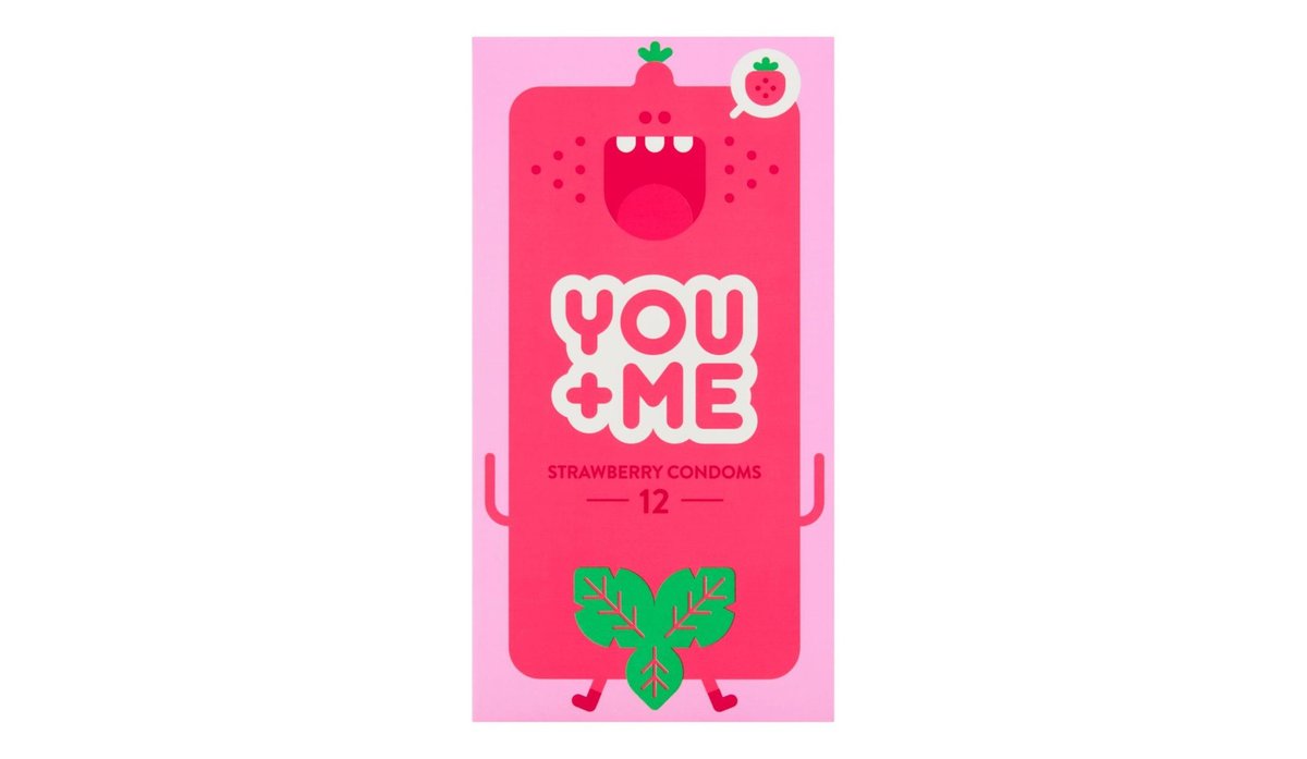 Презервативы You Me Strawberry, 12 шт.