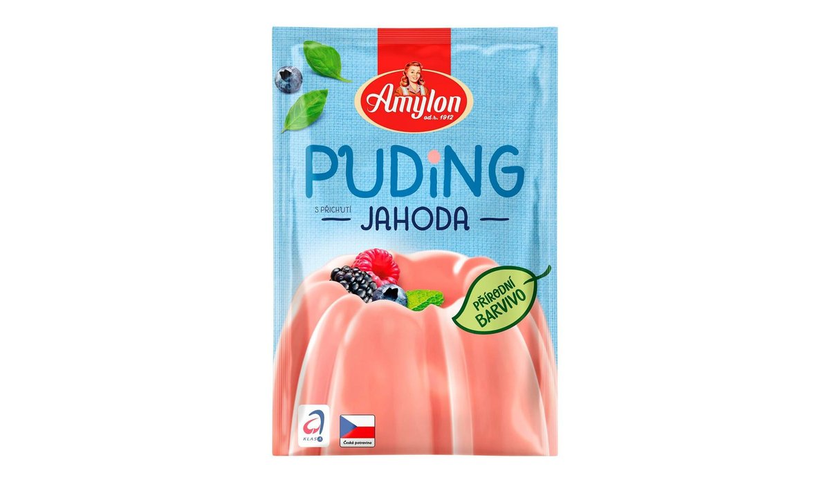 Amylon Puding s příchutí jahoda 40 g