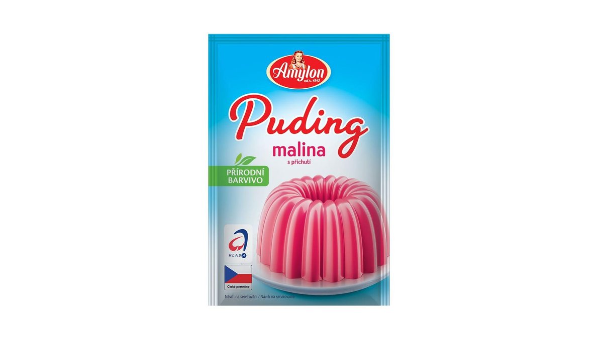 Amylon Puding s příchutí malina 37 g