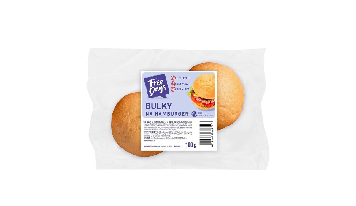 Free Days Bulky na Hamburger 2x50 g