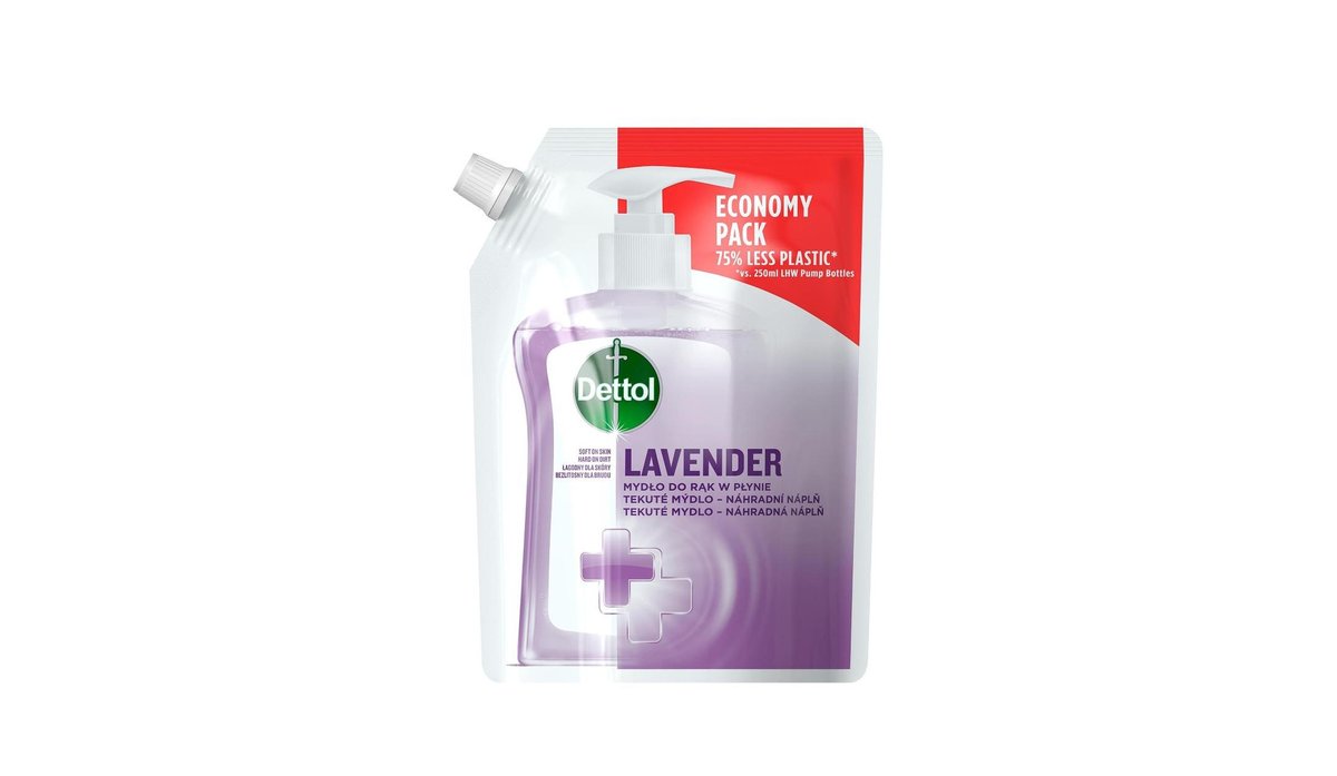 Dettol Tekuté mýdlo Náhradní náplň Uklidňující levandule 500 ml