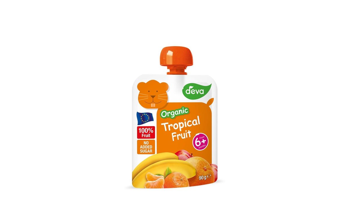 Deva BIO Tropické ovoce dětský ovocný příkrm 6m+ 90 g