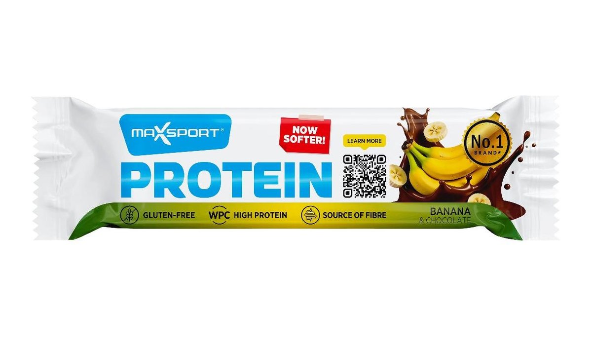 MaxSport proteinová tyčinka bez lepku banán+čokoláda 50g