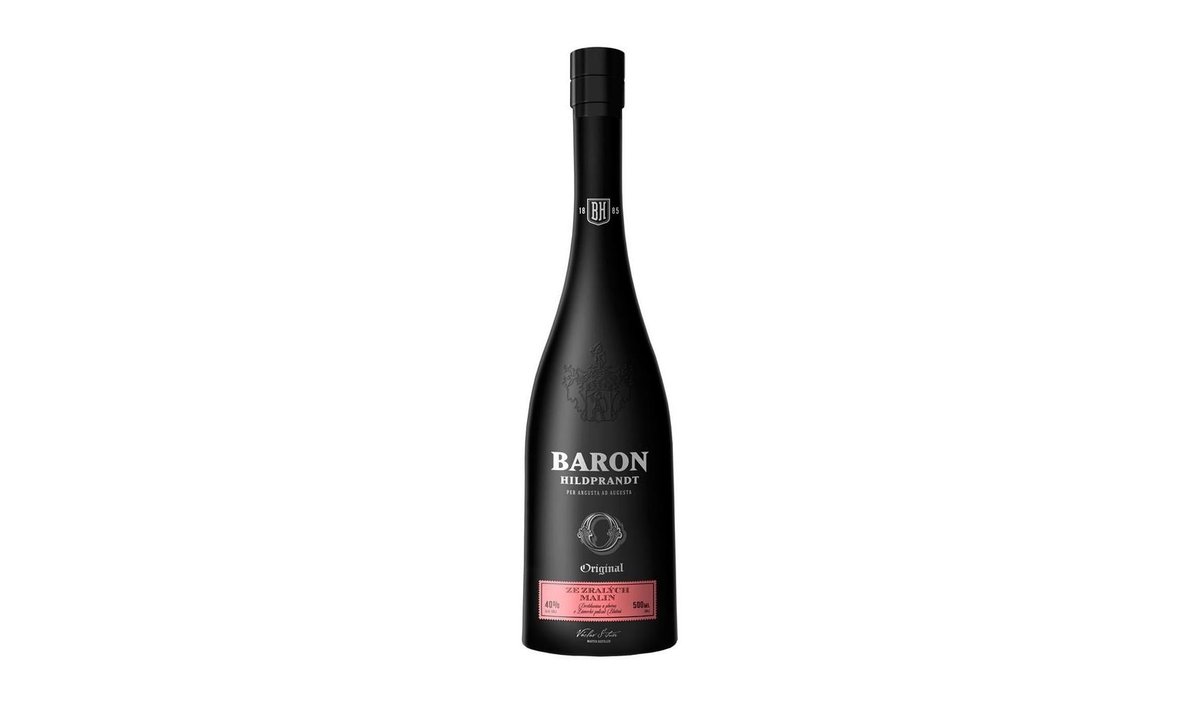 Baron Hildprandt ze zralých malin 40% 0,5 l