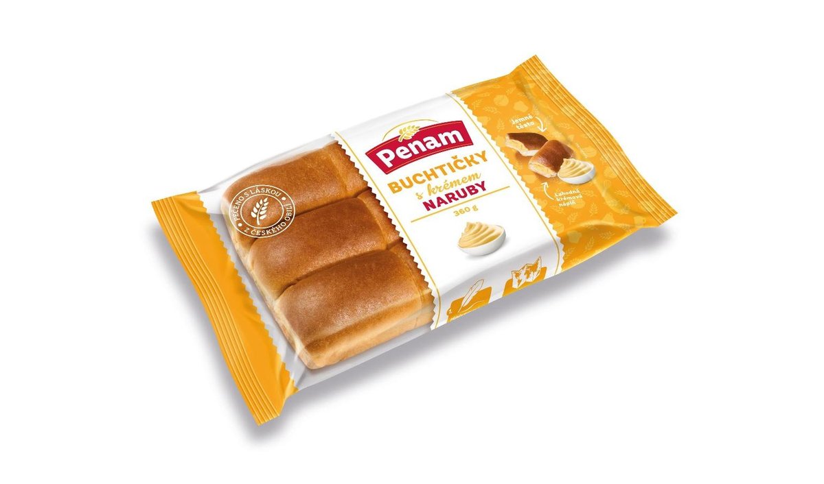 Penam Buchtičky s krémem naruby 360g