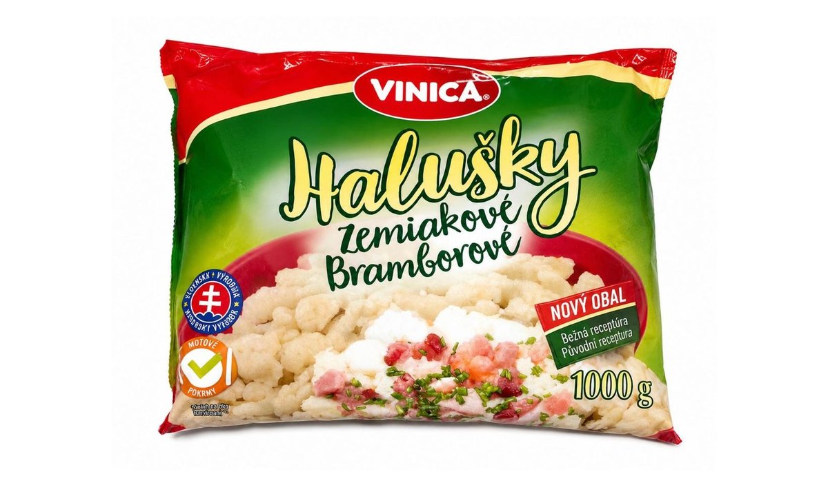 Vinica Hluboce zmrazené slovenské bramborové halušky 1000g