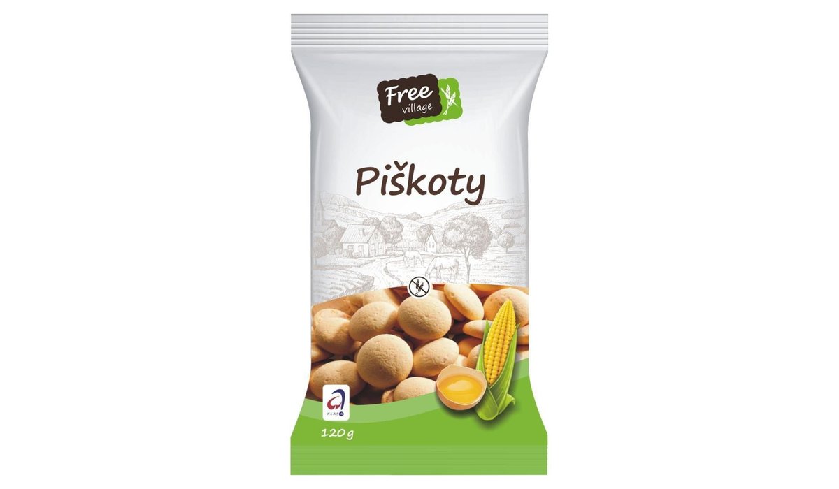 Free Village Piškoty bez lepku 120 g