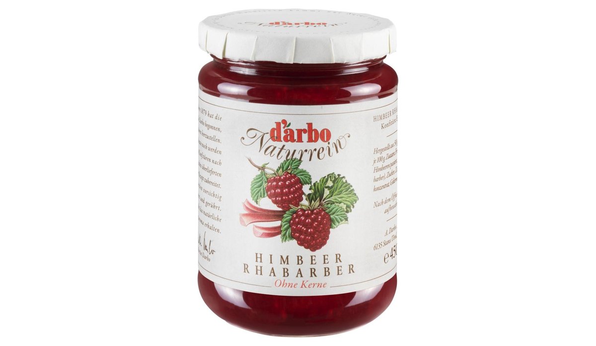 Darbo Džem malina, rebarbora 450g