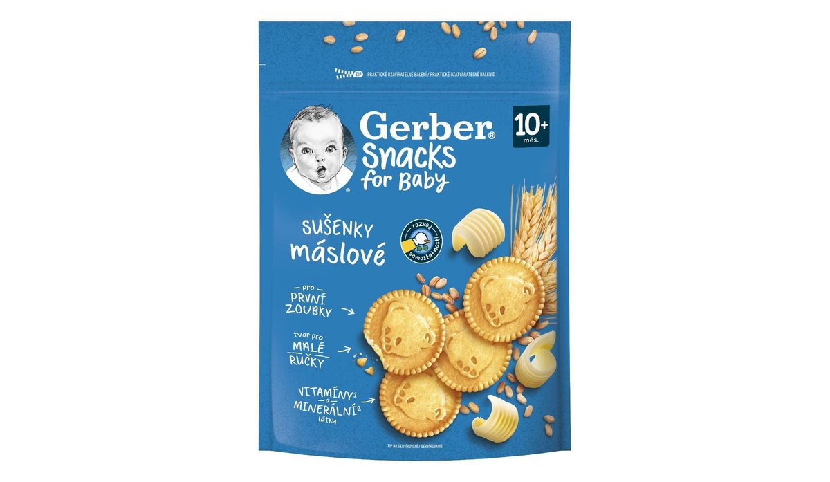 Gerber Snacks máslové sušenky 180 g
