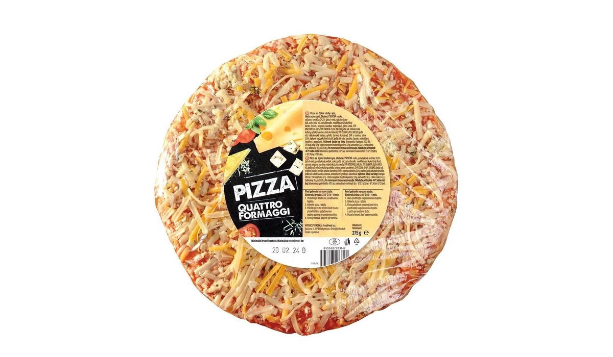Pizza Quattro Formaggi mražená 275g