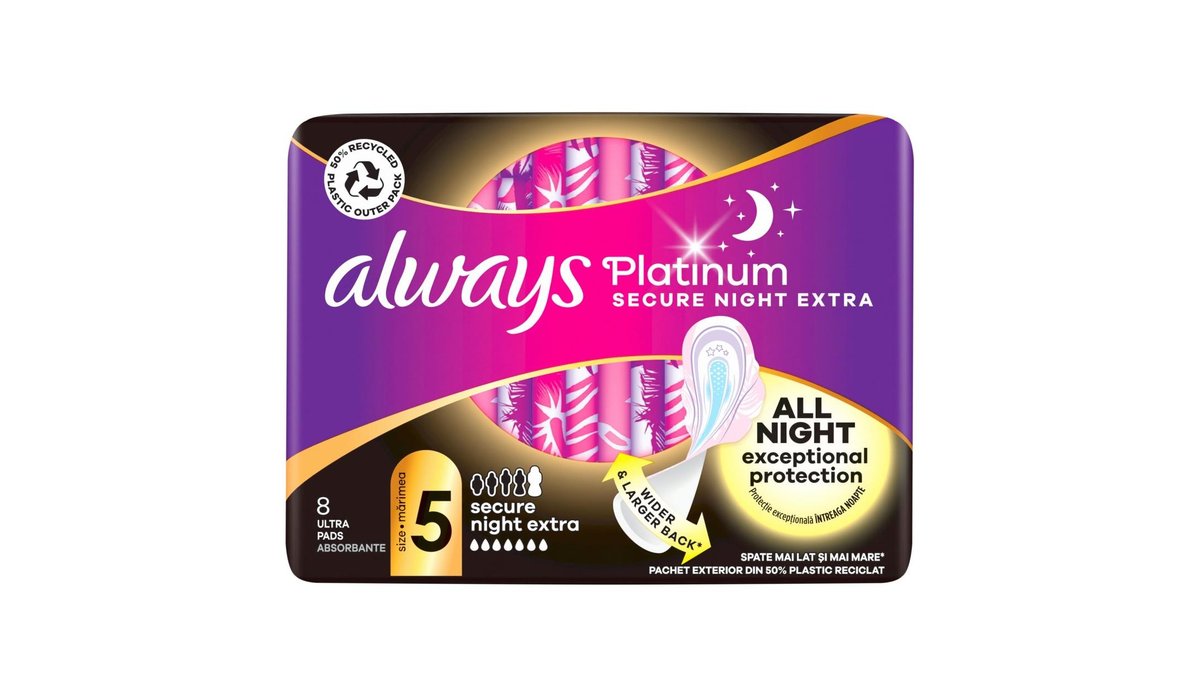 Always Ultra platinum Extra Secure Night 8ks