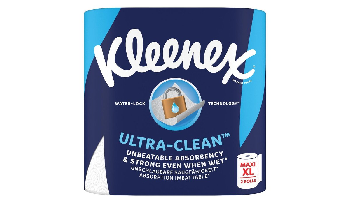 Kleenex® Kuchyňské utěrky Clean Ultra 2vrstvé 2ks