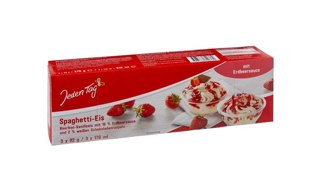 Jeden Tag Zmrzlina Speghetti 3 x 170 ml