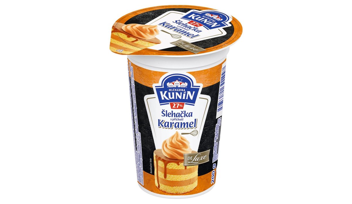 Kunín Šlehačka s příchutí  Karamel 27% 200g